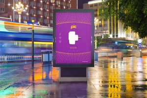 Design gráfico de mupis e outdoors